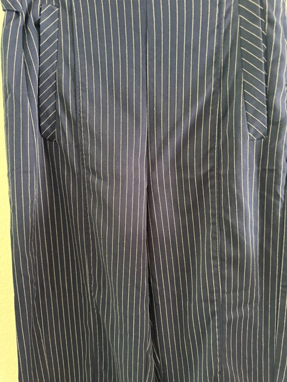 Women's Slacks ~ Free People ~ Size 10 ~  Pants ~ Navy & White Stripe